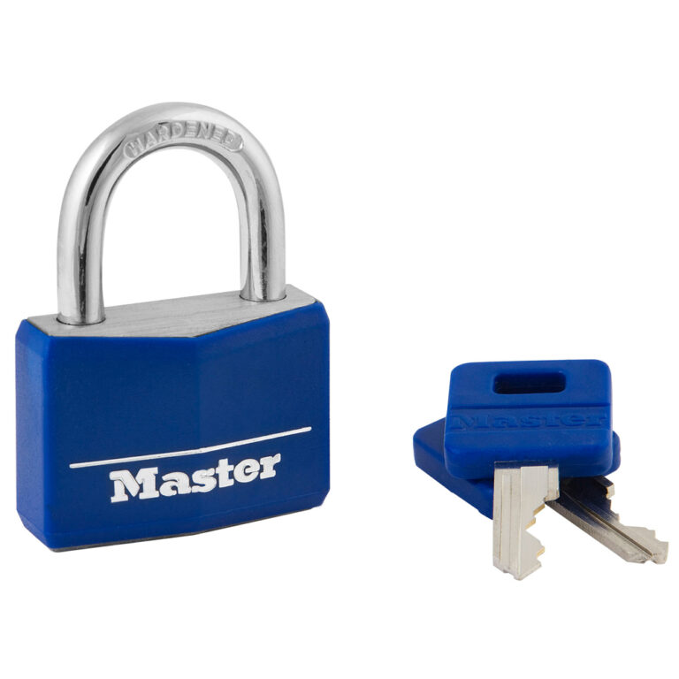 Master Lock Candado Con Llave De Latón Macizo Con Cuerpo Ancho De 1-9/16 Y Grillete De 7/8 Pulgadas, 140Q : Master Lock